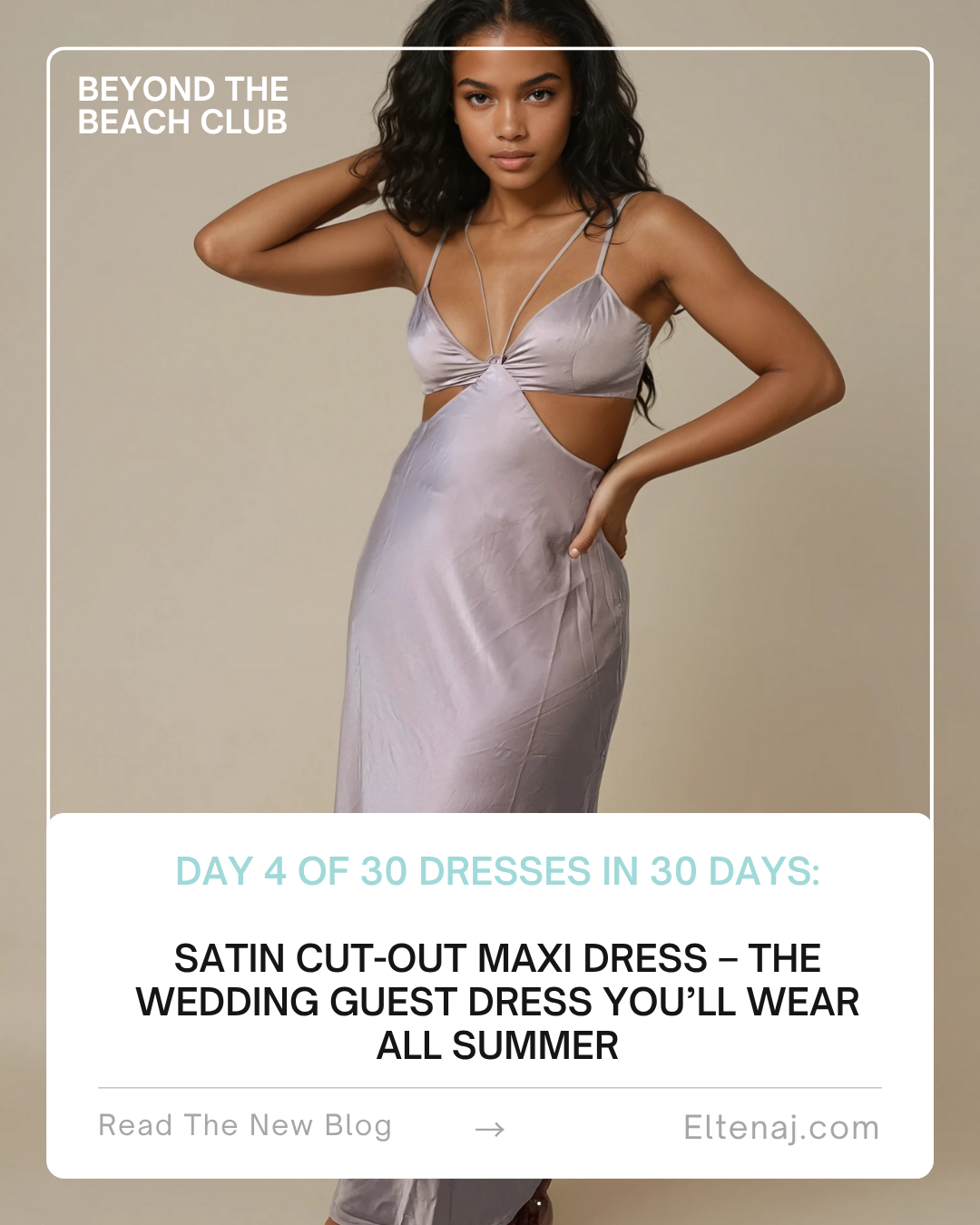 Satin Cut-Out Maxi Dress The Wedding Guest Dress You'll Wear All Sum ELTENAJ Satin Cut-Out Maxi Dress The Wedding Guest Dress You'll Wear All Sum ELTENAJ