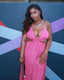 Rose Violet Halter Cut-Out Maxi Dress