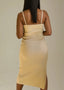 Basic Ribbed Midi Dress