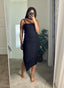 Basic Ribbed Midi Dress