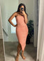 Basic Ribbed Midi Dress