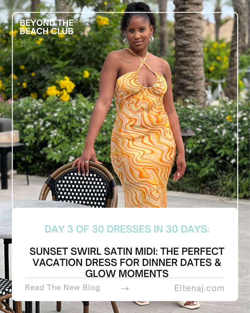 “Sunset Swirl Satin Midi: The Perfect Vacation Dress for Dinner Dates & Glow Moments