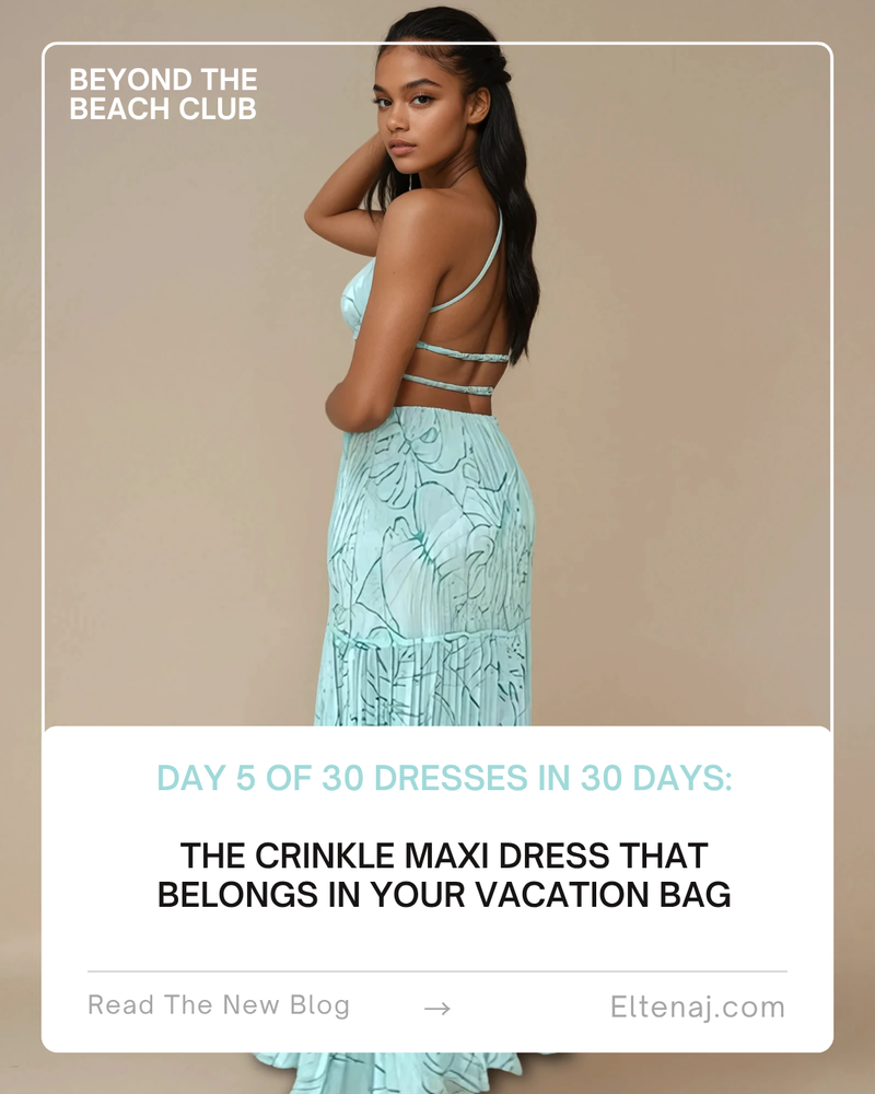 The Crinkle Maxi Dress That Belongs in Your Vacation Bagl;l