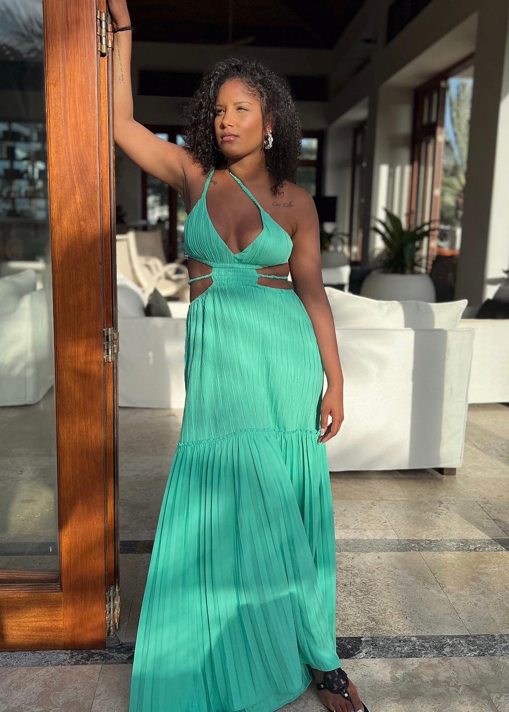 Seafoam Green Crinkle Maxi Dress | Resort Vacation Dress | ELTENAJ Seafoam Green Crinkle Maxi Dress | Resort Vacation Dress | ELTENAJ