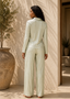 Sage Pleated Beachy Pajamas Pants Set