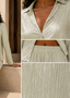 Sage Pleated Beachy Pajamas Pants Set