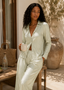 Sage Pleated Beachy Pajamas Pants Set