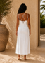 Ivory Boho O-Ring Midi Dress