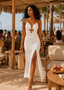 Ivory Boho O-Ring Midi Dress
