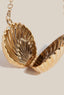 Gold Clam Seashell Tiny Clutch Coin Purse