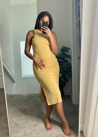 Basic Essential Tank Midi Dress
