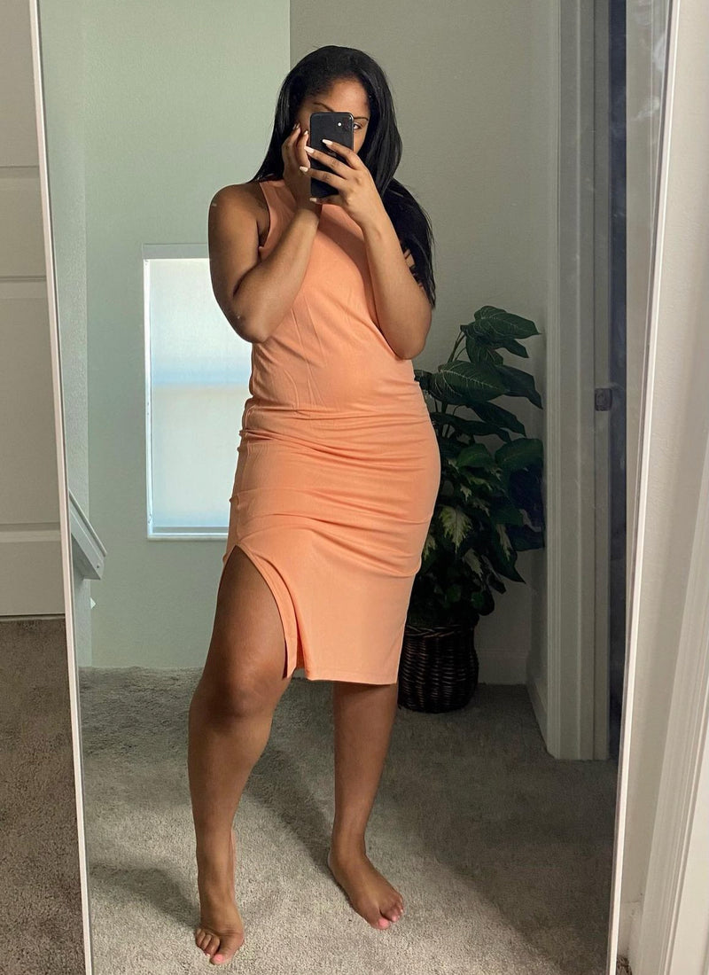 Basic Essential Tank Midi Dress